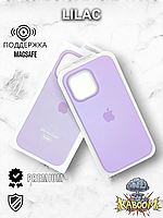 Оригинальный чехол с МагСейф на Айфон 14 Про Сиреневый / Original Silicone Case iPhone 14 Pro Lilac