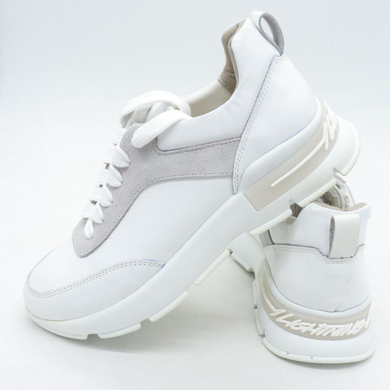 Жіночі білі шкіряні кросівки pl step 114-1 36. Розміри в наявності: 36, 37, 39, 41.