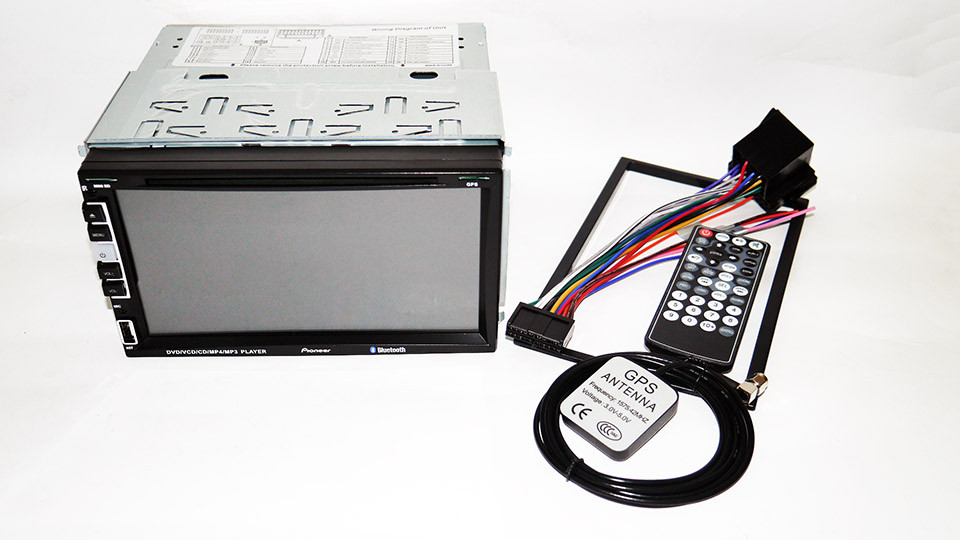 2din PI-803 GPS 7" + кольорова камера та TVантена ORG