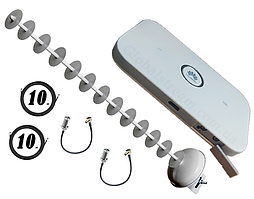 Повний комплект 4G-Lte WiFi Роутер Huawei E5573s-320+ MiMo Стріла 1700-2170 МГц Гармата на 20 дБ