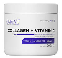 Коллаген OstroVit Collagen + Vitamin C 200 грамм PURE