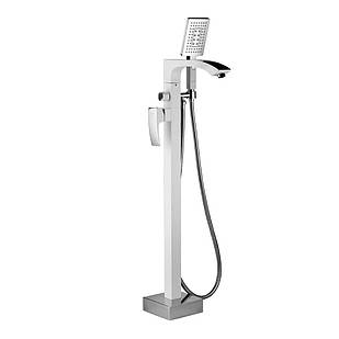 Змішувач для ванни підлоговий GAPPO G3007-8 Білий / Хром