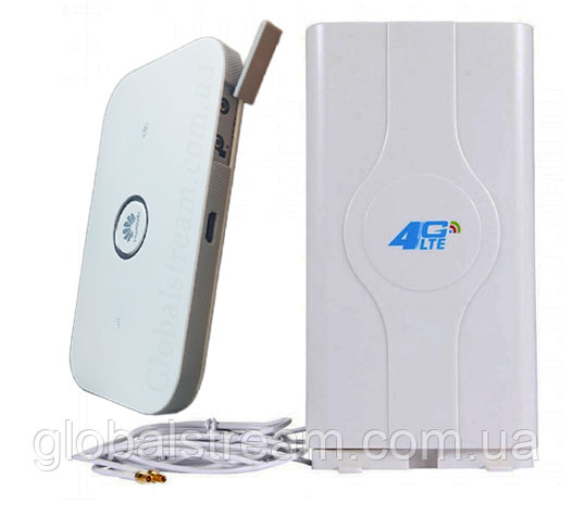 Комплект 4G+LTE+3G Wi-Fi Роутер Huawei E5573s-320 + (KS, VD, Life) з антеною MIMO 2×9dbi
