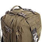 🔥 Тактичний рюкзак з підсумкими "Silver Knight - Tuscan" (олива) на 50 літрів, армійський, військовий, edc, фото 4