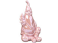 Фигурка декоративная Lefard Дед Мороз 919-265 14 см розовая h