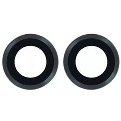 Скло камери iPhone 15 з рамкою black (комплект 2 шт.)