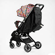 Коляска прогулянкова JOY Verona 19205 рама сталева футкавер підсклянник телескопічна ручка, фото 6