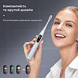 Розумна зубна електрощітка Oclean X Pro Digital Electric Toothbrush Glamour Silver (6970810552560) DS, фото 2
