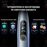 Розумна зубна електрощітка Oclean X Pro Digital Electric Toothbrush Glamour Silver (6970810552560) DS, фото 4