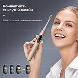 Розумна зубна електрощітка Oclean X Pro Digital Electric Toothbrush Champagne Gold (6970810552553) DS, фото 3