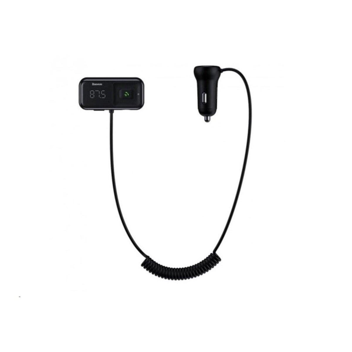 АЗП із FM-модулятором Baseus T Shaped S-16 Car Bluetooth MP3 Player Black