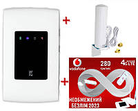 Мобільний 4G модем/роутер USB WI-FI 3G/4G LTE ZTE MF920 + антена 2х12+ Безлімітний інтернет Водафон