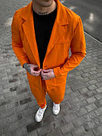 Стильный костюм оранжевого цвета 52-5.705