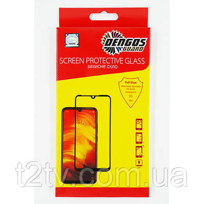 Скло захисне Dengos Full Glue Huawei Nova 5T (black) (TGFG-101), фото 1