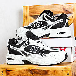 Шкіряні Кросівки New Balance 530 білі з чорним 42 26.5 см