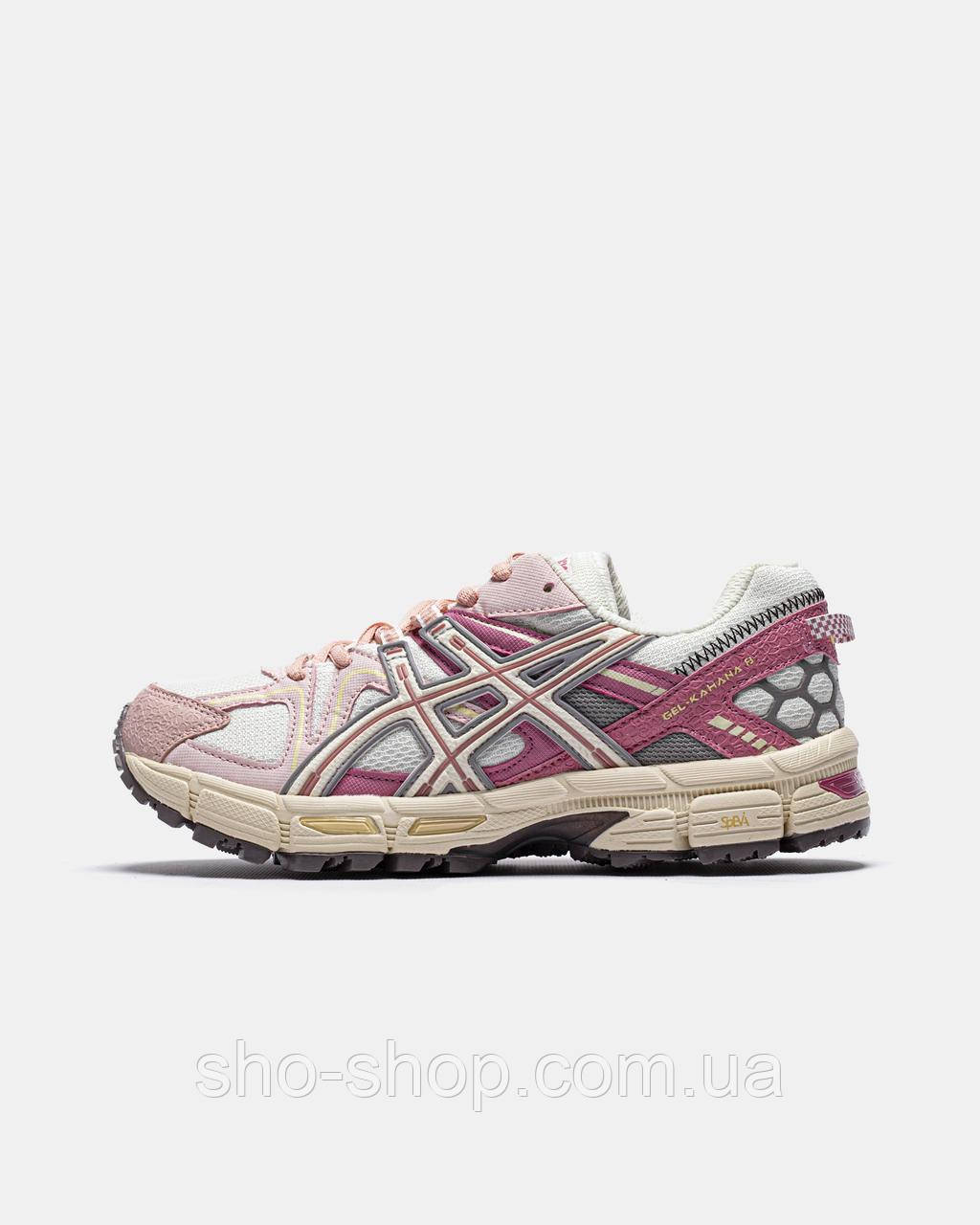 Кроссовки Asics ASICS Gel-Kahana 8 White/Pink Marathon Running Box, фото 1