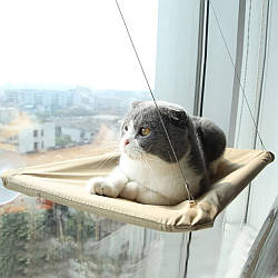 Лежанка гамак для котів на вікно Sunny Window Seat Cat Bed / Підвісна лежанка / Віконний гамак