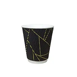 Стакан гофрований 175 мл (25 шт/уп.) Смуга кр 69