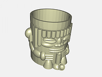 Цветочный горшок для цветов / пластик 3d печать / 12x13x12 см