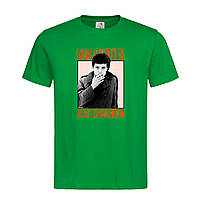 Зеленая мужская/унисекс футболка Joy Division Ian Curtis (14-2-14-1-зелений)