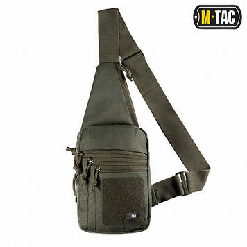 Сумка-слінг-кобура cross body наплічна M-Tac з липучкою для прихованого носіння зброї