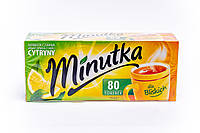 Чай Minutka черный в пакетиках со вкусом лимона 80 шт (112 гр) Польша