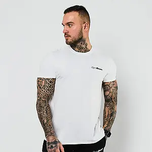 Спортивна чоловіча футболка GymBeam Basic M XL XXL біла
