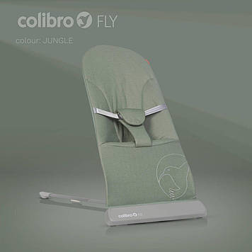 Шезлонг для новонародженого Colibro Fly Jungl зелений