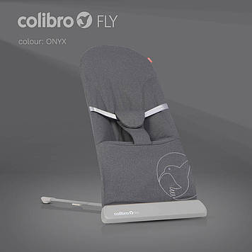 Шезлонг для новонародженого Colibro Fly Onyx графіт