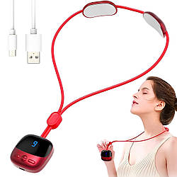 Імпульсний масажер для шиї NECK MASSAGER LY-480, від USB / Розслаблюючий електромасажер для плечей