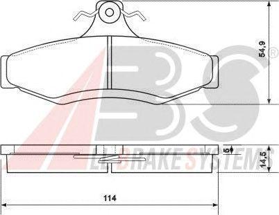 Гальмівні колодки зад. Astra/Leganza/Nubira/Orion/Vectra (96-05)
