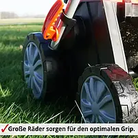 Аератор HECHT1848 електричний  2в1, 1800 Вт, для газонів до 1200м², аерації -13 до 9мм, робоча ширина 40см, травозбірник 55л, фото 9