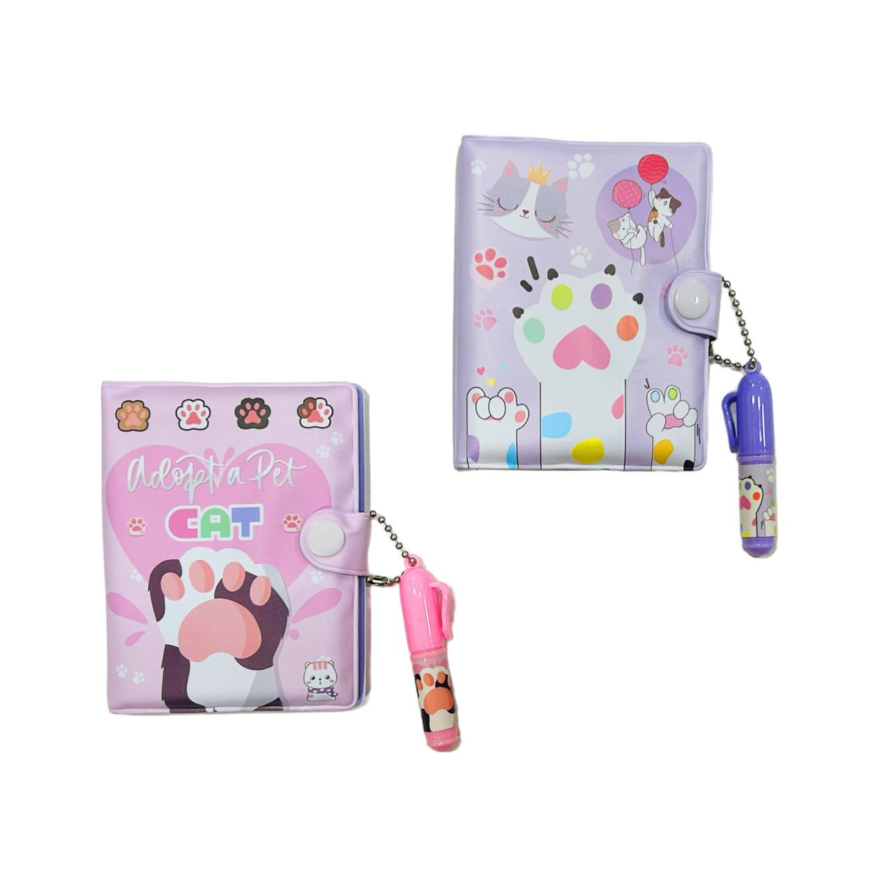 Блокнот А7 42арк Лапка з ручкою, асорті Е-001-PAW, фото 1