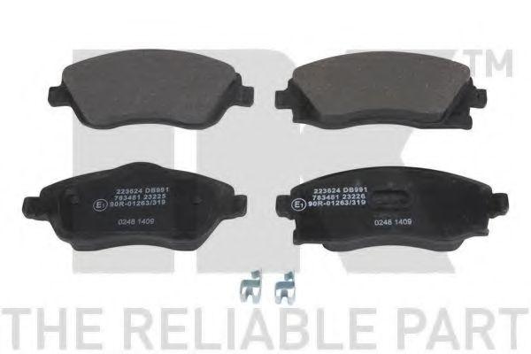 Гальмівнi колодки перед. дискові Opel Combo (Corsa)/Corsa/Corsa Van/Meriva/Tigra/Tour (Corsa)/C