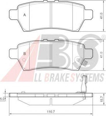 Гальмівні колодки зад. Nissan Pathfinder 05- (Tokico)