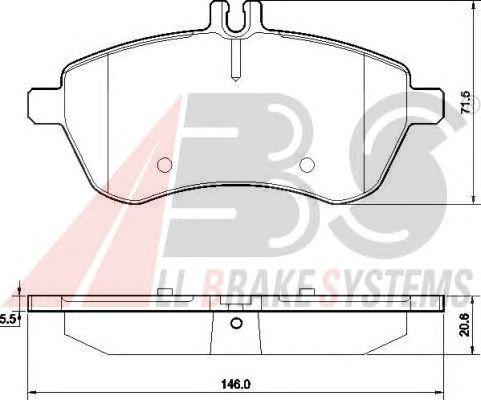 Гальмівні колодки пер. MB W204 07-14 (TRW)