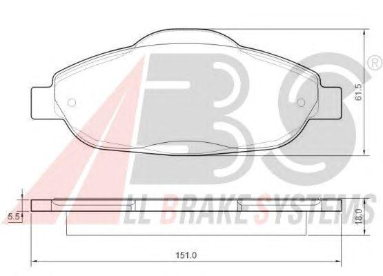Гальмівні колодки пер. Peugeot 308 07- (Bosch)