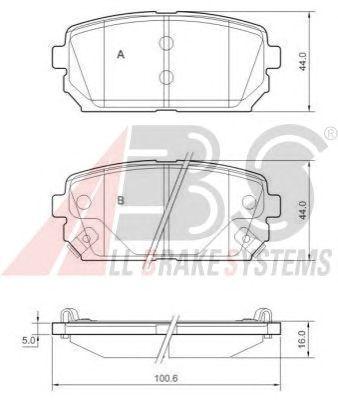Гальмівні колодки зад. KIA Carens 07