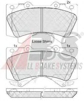 Гальмівні колодки пер. Toyota Land Cruiser 08- (advics)