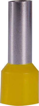 Ізольований наконечник втулковий e.terminal.stand.e16-18.yellow 16,0 кв.мм, жовтий, 100шт, фото 2