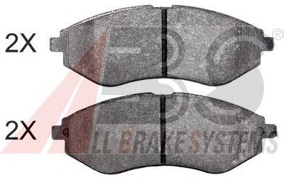 Гальмівні колодки пер. Aveo 11- (Akebono) (133,2x49x17,5)