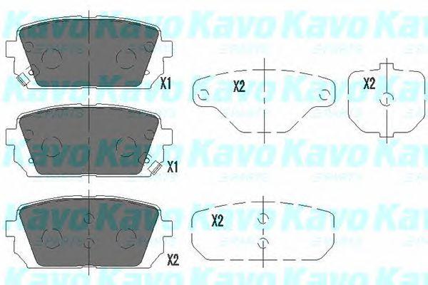 Гальмівні колодки зад. KIA Carens 07