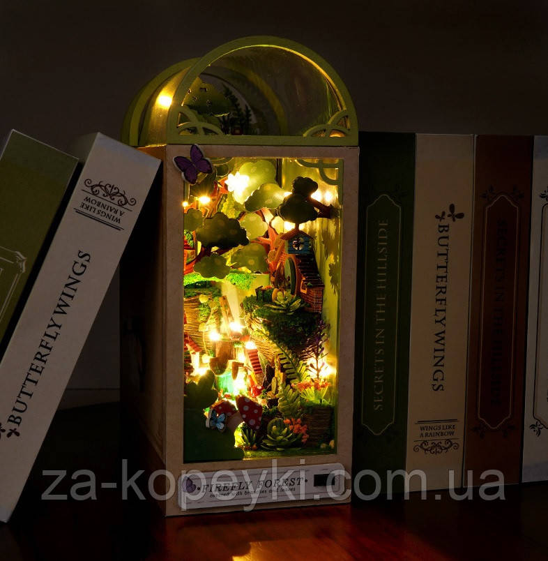 Бук Нук Чарівний ліс книжковий куточок Інтер'єрний конструктор DIY Firefly Forest Book Nook TC-35