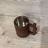 Пивний кухоль із дерева 0,5л кухоль, фото 8