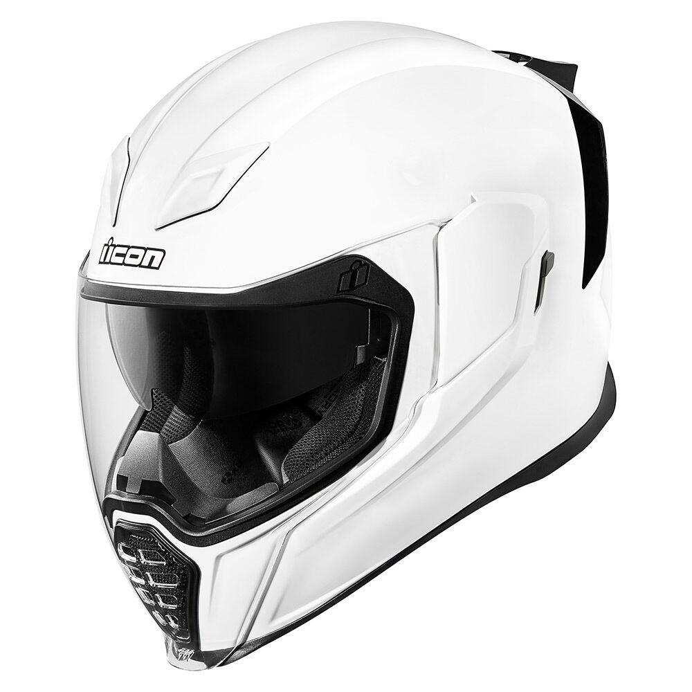 МОТОШОЛОМ ЗАКРИТИЙ ICON AIRFLITE GLOSS КОЛІР WHITE
