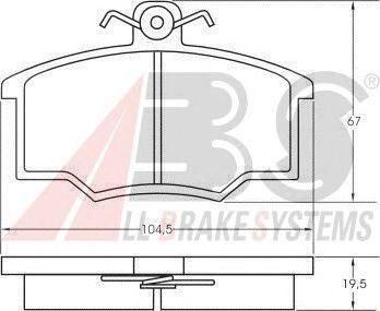 Гальмівні колодки пер. Audi 100/80 (80-91)