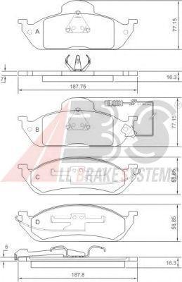 Гальмівні колодки пер. MB M-Class (W163) 98-05