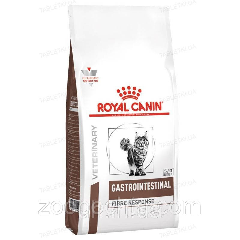 Сухий лікувальний корм Royal Canin Gastro Intestinal Fibre Response (Гастроінтестинал) для котів, 0.4КГ