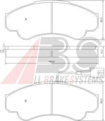 Гальмівні колодки пер. Jumper/Ducato/Boxer 02- (1.8t)