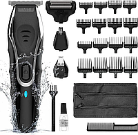 Аккумуляторный Триммер Бритва WAHL Aqua Blade 10 в 1 для головы, лица и тела, подстригающая машинка.